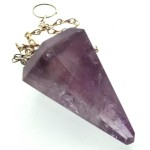 Amethyst Gemstone Chunky Terminated Pendulum