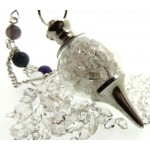 Herkimer Diamond Gemstone Chakra Pendulum