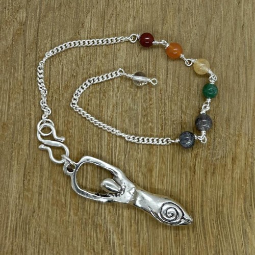 Pewter Goddess Chakra Pendulum