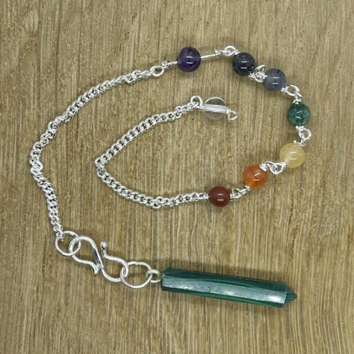 Malachite Point Chakra Pendulum