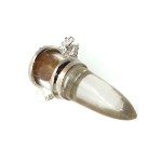 Citrine and Quartz Gemstone Vial Pendulum