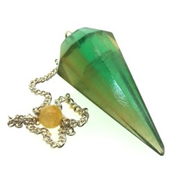 Fluorite Gemstone Terminated Pendulum