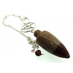 SHIV102 Silver Plated Spiral Wrapped Shiva Lingam Pendant 