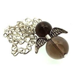 Smoky Quartz Gemstone Angel Pendulum