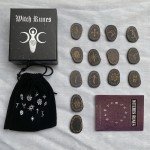 Wooden Witches Rune Set with Instructions