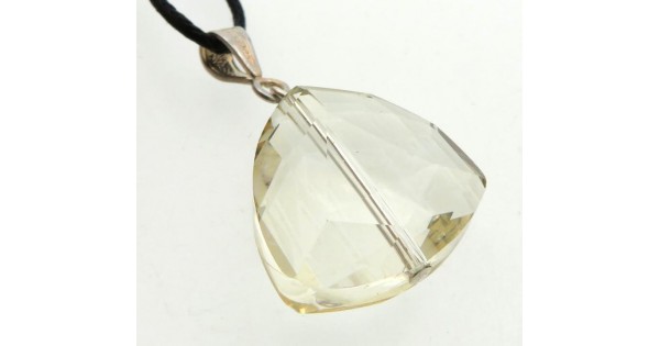 Triangular Golden Glow Andara Crystal Pendant