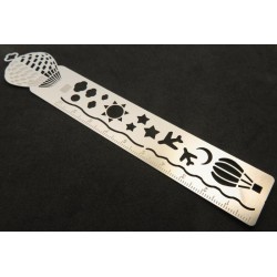 Stainless Steel Hot Air Balloon Stencil Ruler