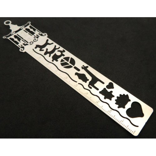 Stainless Steel Merry Go Round Stencil Ruler