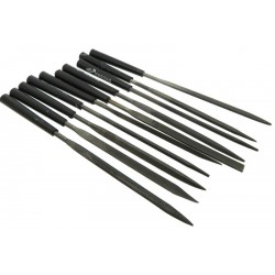 Stainless Steel Ten Piece Precision Diamond File Set