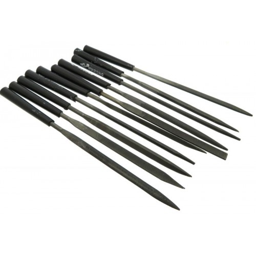 Stainless Steel Ten Piece Precision Diamond File Set