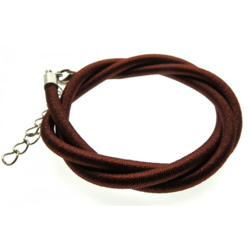17 Inch Brown Cord Necklace for Pendants