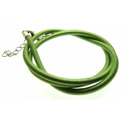 17 Inch Light Green Cord Necklace for Pendants