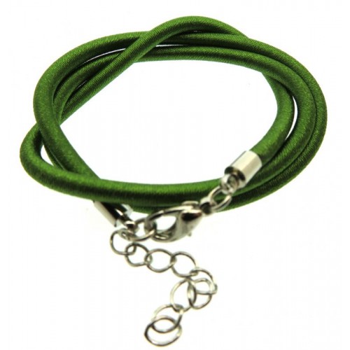 17 Inch Green Cord Necklace for Pendants