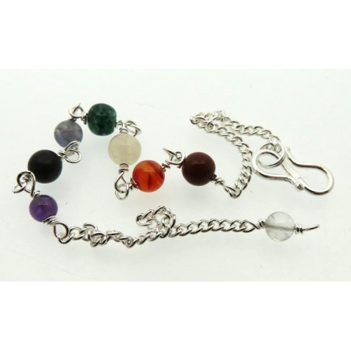 Chakra Gemstone Chain for Pendulums or Jewellery