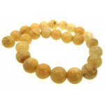 16 inch 16mm Round Golden Quartz Bead String