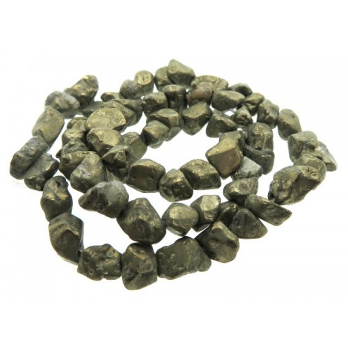 16 inch Pyrite Chip Bead String