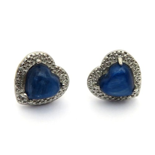Kyanite 925 Silver Stud Earrings