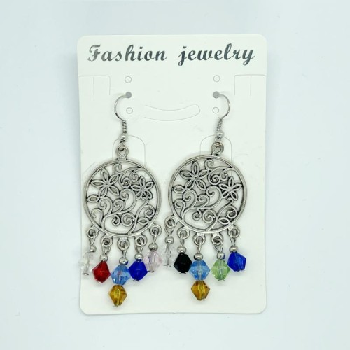 Gypsy Style Sparkle Drop Fishhook Earrings