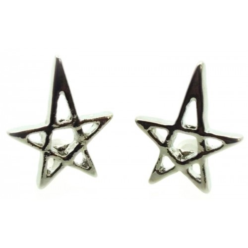Pentagram Stud Earrings
