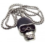 Amethyst Skull Chain Necklace