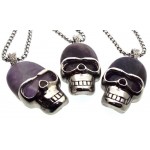 Amethyst Skull Chain Necklace