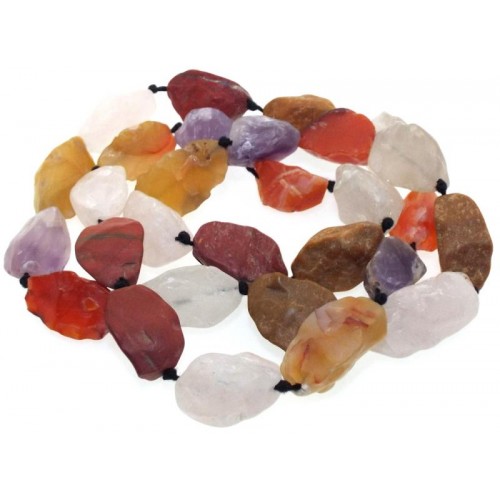 28 Inch Natural Gemstone Bead Necklace