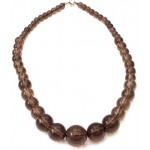 Smoky Quartz Gemstone Bead Necklace