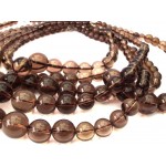 Smoky Quartz Gemstone Bead Necklace