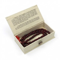 28 inch Wooden Mallah Prayer Bead Necklace Boxed