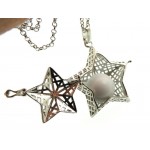 Metal Star Chime Ball Chain Necklace