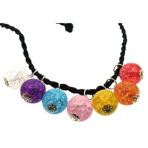 Interchangeable Crackle Quartz Chakra Necklace