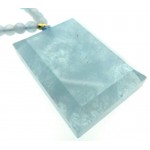 Aquamarine Gemstone 24 inch Necklace 01