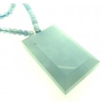 Aquamarine Gemstone 24 inch Necklace 02