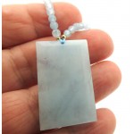 Aquamarine Gemstone 24 inch Necklace 02
