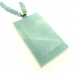 Aquamarine Gemstone 24 inch Necklace 03