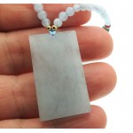 Aquamarine Gemstone 24 inch Necklace 03