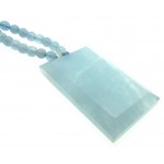 Aquamarine Gemstone 24 inch Necklace 04