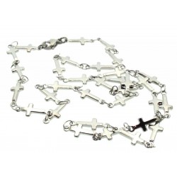 Stainless Steel Cross Chain Necklace