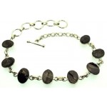 Shungite Gemstone Sterling Silver Bracelet