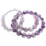 10mm Lilac Amethyst Gemstone Power Bracelet