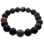 10mm Indian Agate Gemstone Power Bracelet