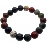 10mm Indian Agate Gemstone Power Bracelet