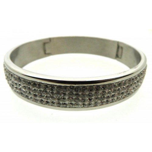 Stainless Steel Rhinestone Crystal Bracelet
