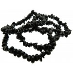 Black Tourmaline Gemstone Small Pebble Bracelet