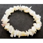 Mother of Pearl Gemstone Premium Chip Bracelet