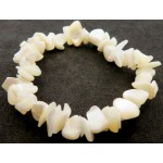 Mother of Pearl Gemstone Premium Chip Bracelet