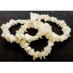 Mother of Pearl Gemstone Premium Chip Bracelet