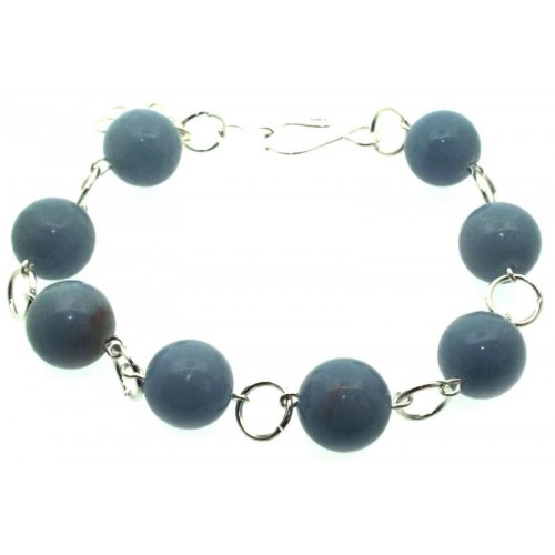 Peruvian Angelite Gemstone Bead Bracelet