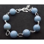 Peruvian Angelite Gemstone Bead Bracelet