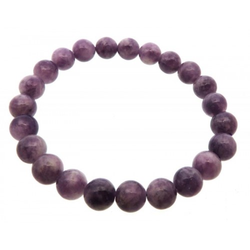 8mm AAA Grade Kunzite Gemstone Power Bracelet